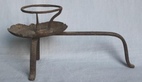 鉄製手燭　江戸時代　